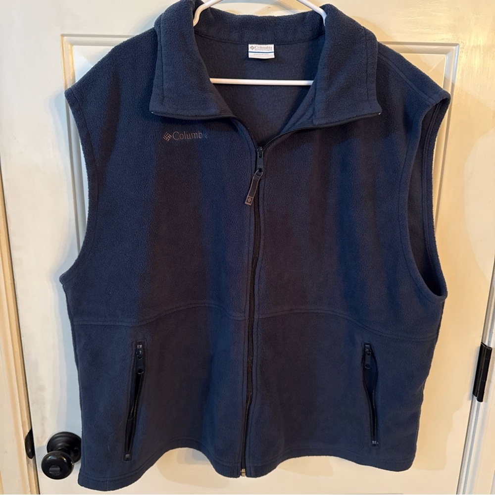Men’s 2XL Columbia Blue Fleece Vest